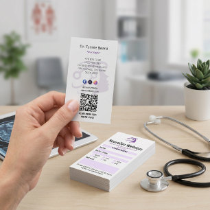 Neurology Clinic Business Clean Appointment Card