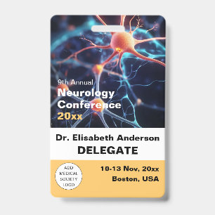 Neurology Neurosurgery Medical Conference ID Badge