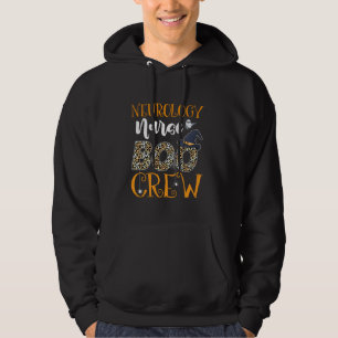 Neurology Nurse Boo Crew Scary Halloween Boo Ghost Hoodie