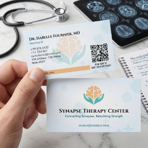 Neurology Therapy Business   Minimalist White Card