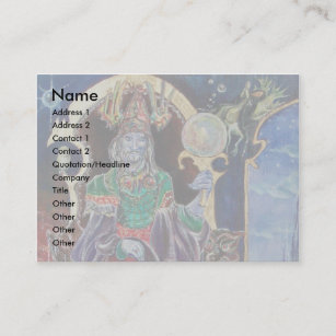 NEUROMANCER grey yellow blue red green black white Business Card