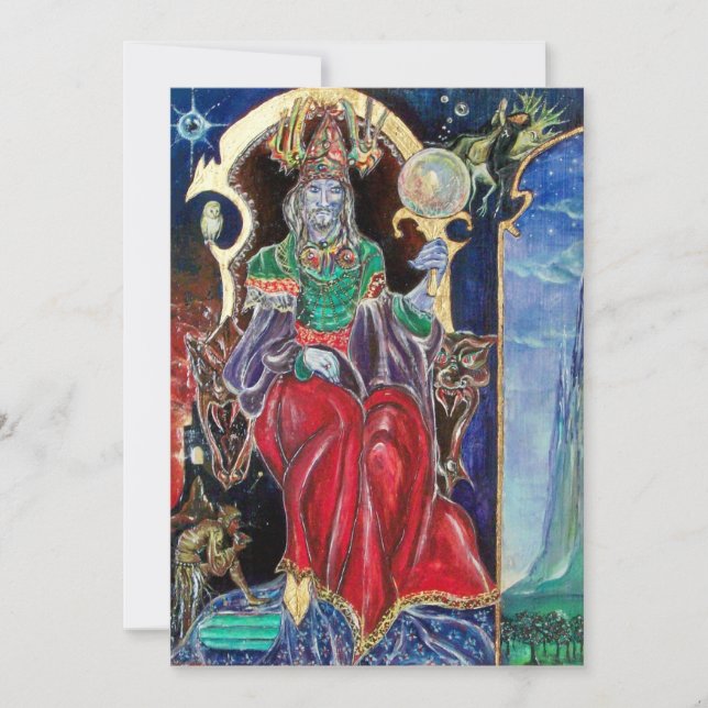 NEUROMANCER Magician King Halloween Party Invite (Front)