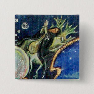 NEUROMANCER, Nagician King Detail 15 Cm Square Badge