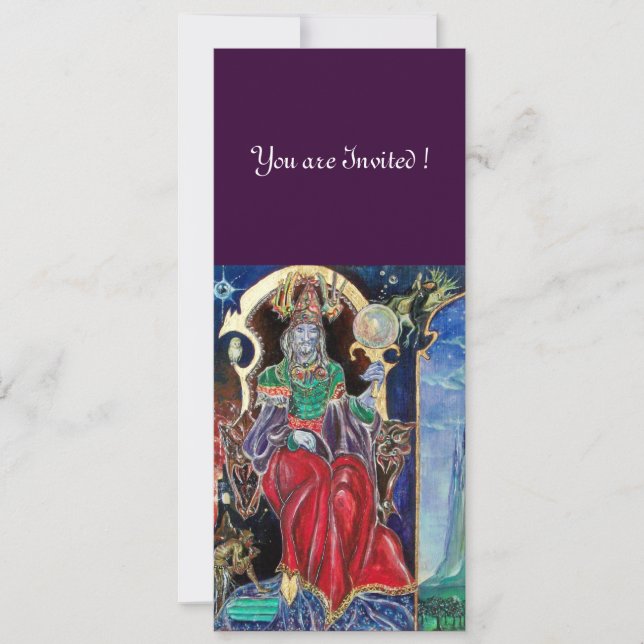 NEUROMANCER , red blue,white purple Invitation (Front)