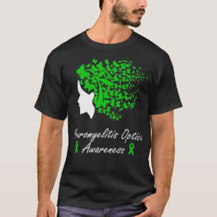 Neuromyelitis Optica Awareness Women Butterflies T-Shirt