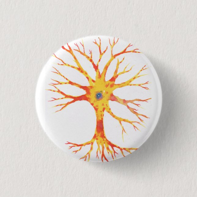 Neuron 3 Cm Round Badge (Front)