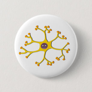 neuron 6 cm round badge
