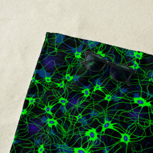 Neuron City Beach Towel