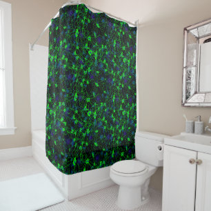 Neuron City Shower Curtain