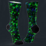 Neuron City Socks #2<br><div class="desc">This neuron pattern is a real eye-catcher! It's a fun and funky way to dress up decor, gifts, apparel, and household items for the science lover! Check out my store for more pattern items and gift ideas, or combine items to create an interesting gift package!</div>