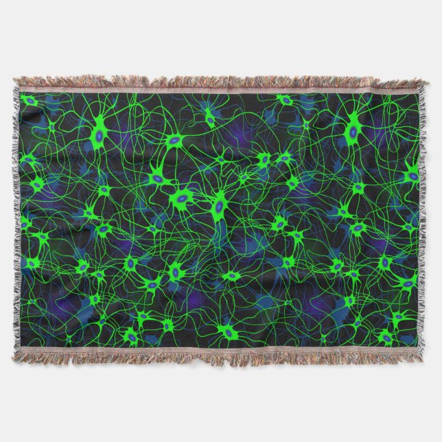 Neuron City Throw Blanket (Front)