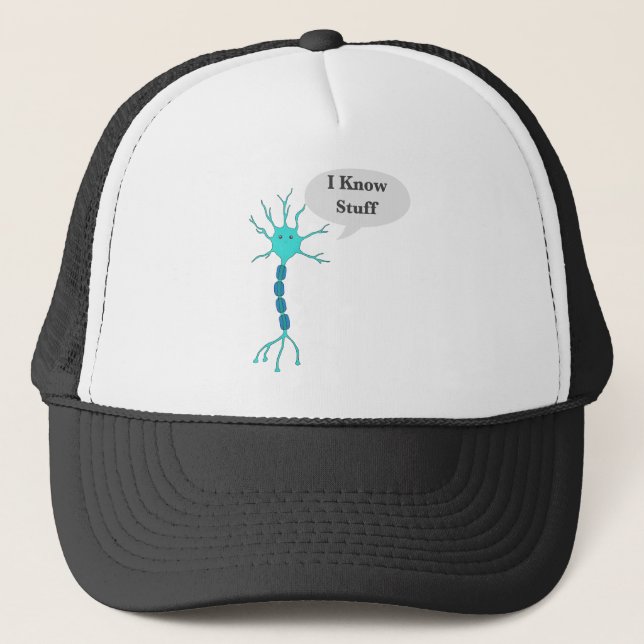 Neuron I Know Stuff Trucker Hat (Front)