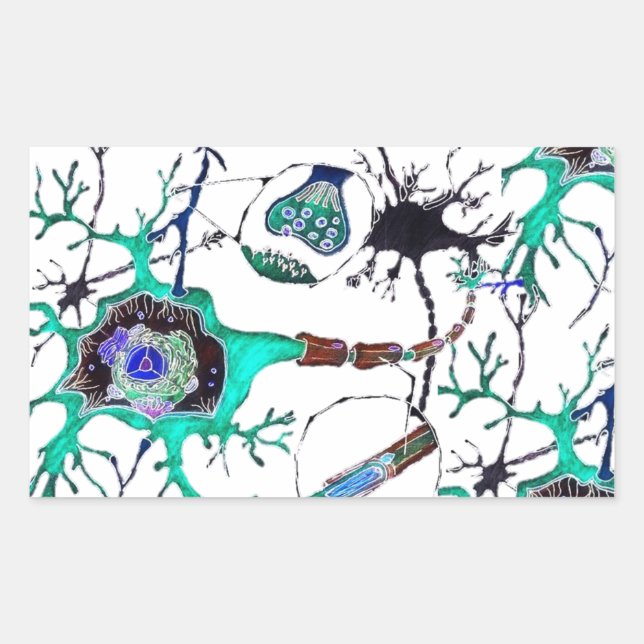 Neuron! Rectangular Sticker (Front)