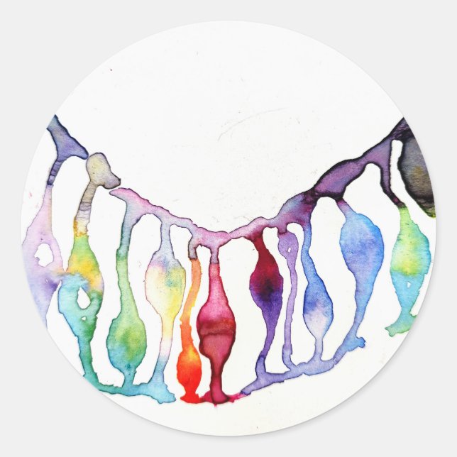 Neuronal stem cells classic round sticker (Front)