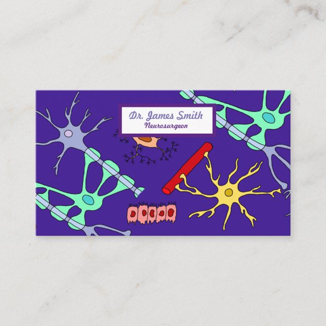 Neurons And Glia Business Card (Front)