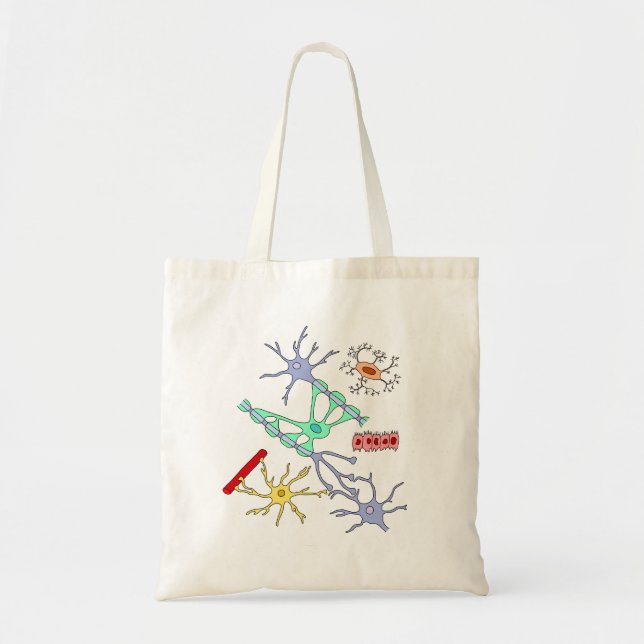 Neurons And Glia Tote Bag (Front)