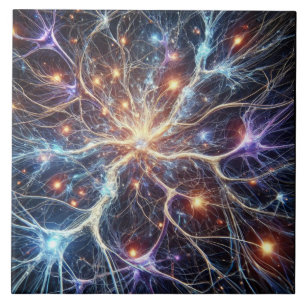 Neurons Ceramic Tile