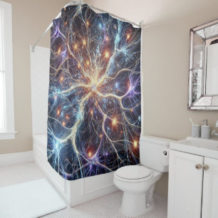 Neurons Shower Curtain