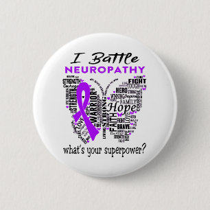 Neuropathy Awareness Month Ribbon Gifts 6 Cm Round Badge