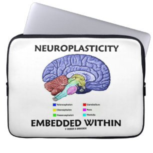 Neuroplasticity Embedded Within (Brain Anatomy) Laptop Sleeve