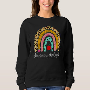 Neuropsychologist Leopard Rainbow Healthcare Docto Sweatshirt
