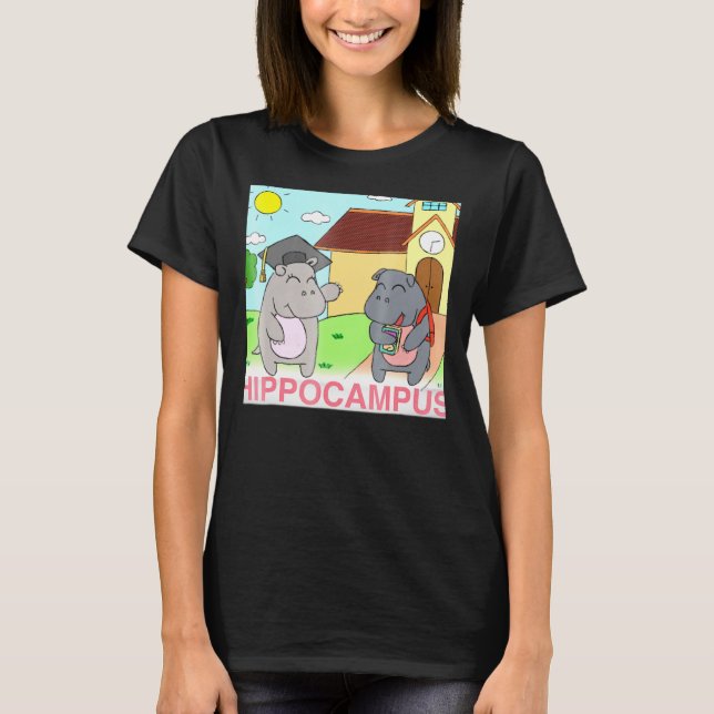 Neuroscience Hippocampus Nerdy Science Pun T-Shirt (Front)