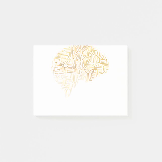 Neuroscience Superhuman Brain Gift Post-it Notes (Front)