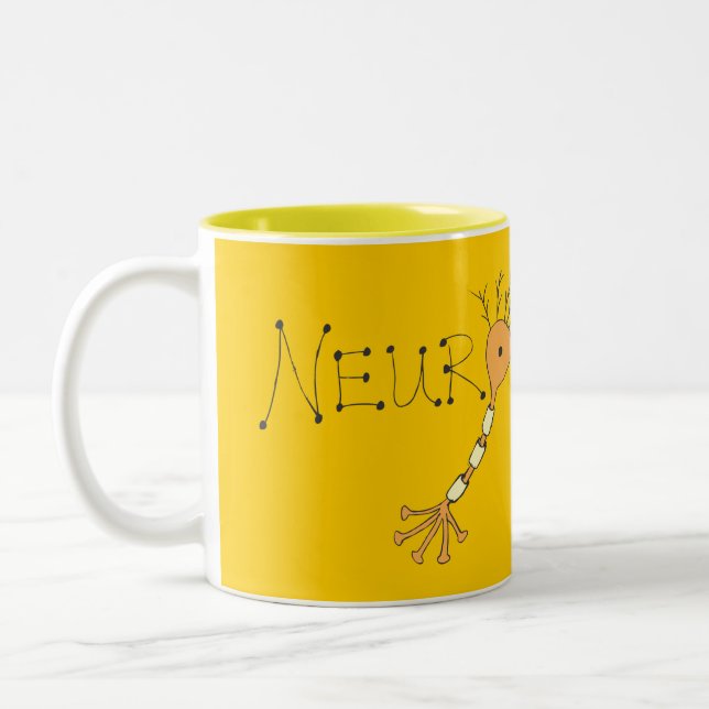 Neuroscience Two-Tone Coffee Mug (Left)