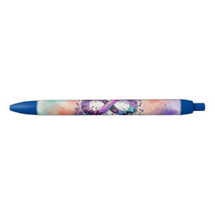 Neurospicy ADHD Autism Neurodiversity Symbol Blue Ink Pen
