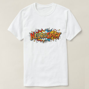 Neurospicy Funny ADHD Autism Comic Pop Art T-Shirt