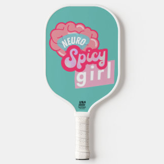 'NeuroSpicy girl' Neurodiversity  Pickleball Paddle
