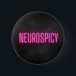 Neurospicy Neon Button<br><div class="desc">Neurospicy Neon Sticker 
Neurodiversity</div>