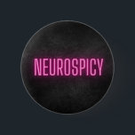 Neurospicy Neon Button<br><div class="desc">Neurospicy Neon Sticker 
Neurodiversity</div>