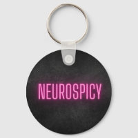 Neurospicy Neon Keychain