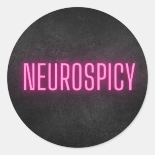 Neurospicy Neon Sticker
