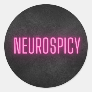 Neurospicy Neon Sticker