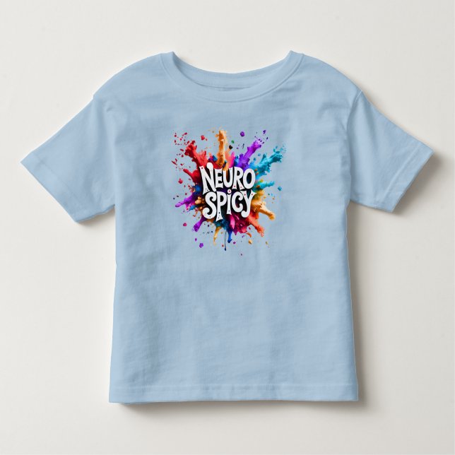 NEUROSPICY neurodiversity autism adhd dyslexia Toddler T-Shirt (Front)