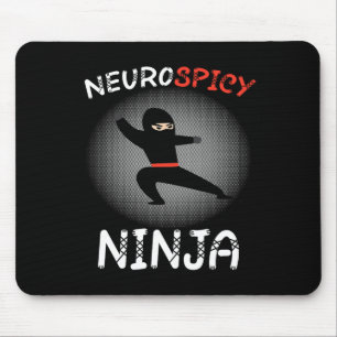 Neurospicy Ninja Autism Shirt For Kids Neurodivers Mouse Pad