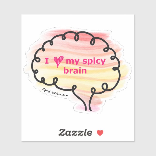 Neurospicy vinyl sticker great for laptops & more (Sheet)