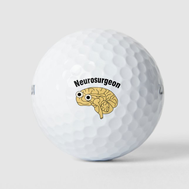 Neurosurgeon Brain  Golf Balls (Front)