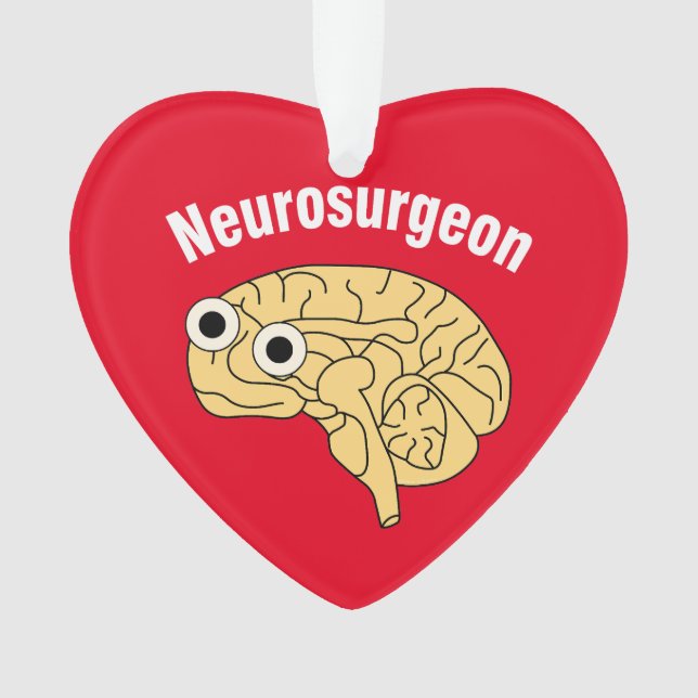 Neurosurgeon Brain  Ornament (Front)