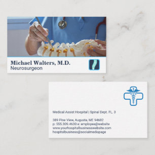 Neurosurgeon   Spine Lumbar Display Business Card