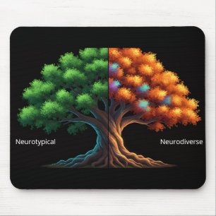 Neurotypical vs. Neurodiverse Mouse Pad