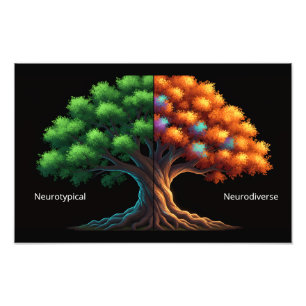 Neurotypical vs. Neurodiverse Photo Print