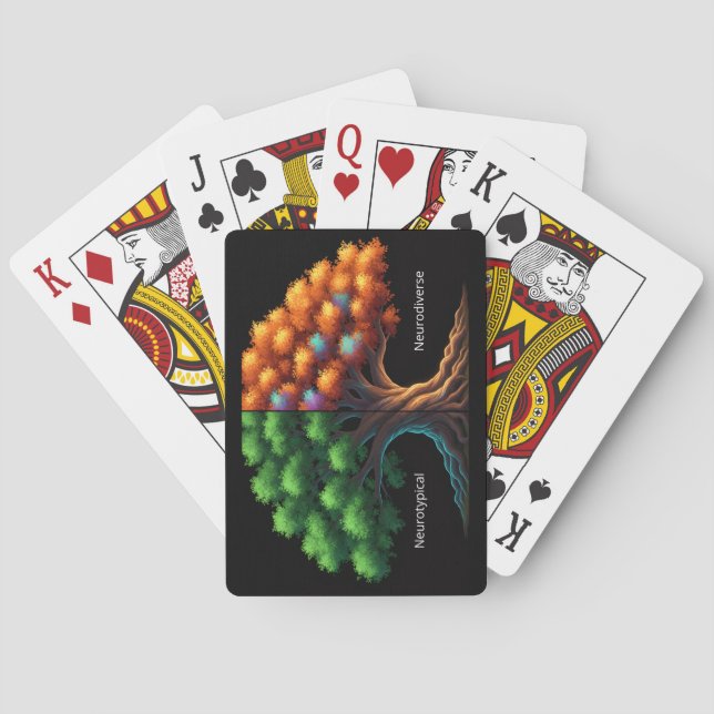 Neurotypical vs. Neurodiverse Playing Cards (Back)