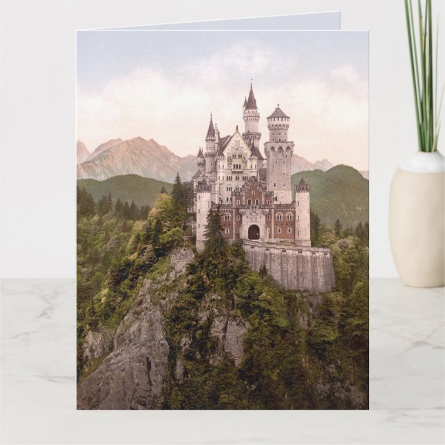NEUSCHWANSTEIN BAVARIA GERMANY MOUNTAIN CASTLE CARD (Front)