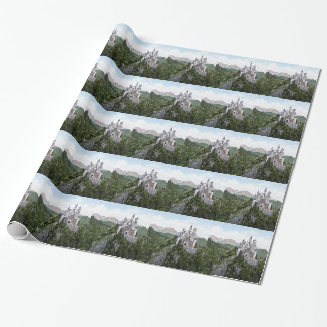 Neuschwanstein Castle 5 Wrapping Paper (Unrolled)