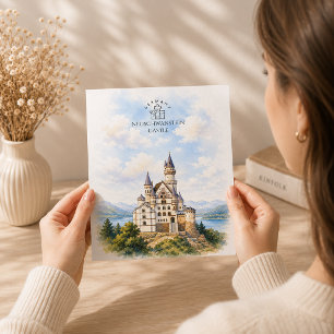 Neuschwanstein Castle Architecture Landscape Holiday Postcard