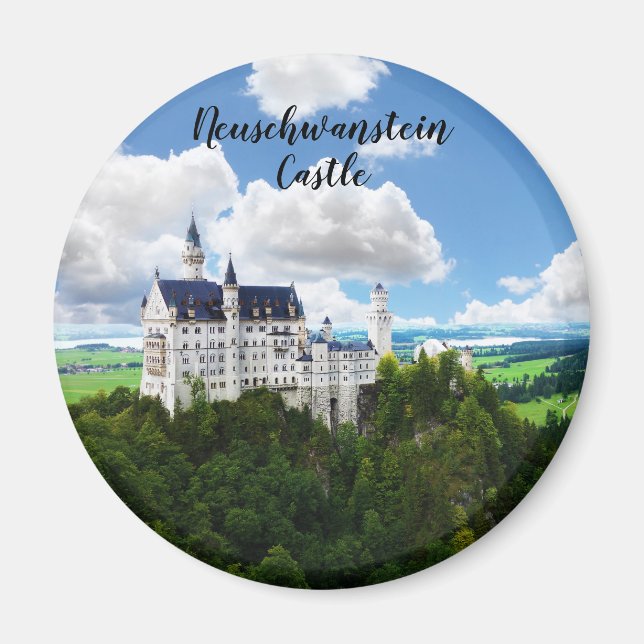 Neuschwanstein Castle Bavaria Germany Photography Magnet (Front)