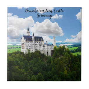 Neuschwanstein Castle Bavaria Germany Photography Tile
